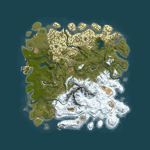 Rust map seed 122812097, 5050x5050m top-down preview