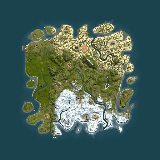 Rust map seed 1743122194, 4450x4450m top-down preview