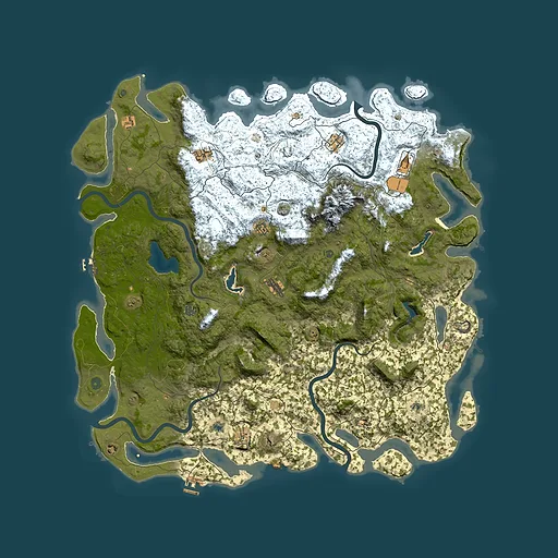 Rust map seed 1384857096, 5750x5750m top-down preview