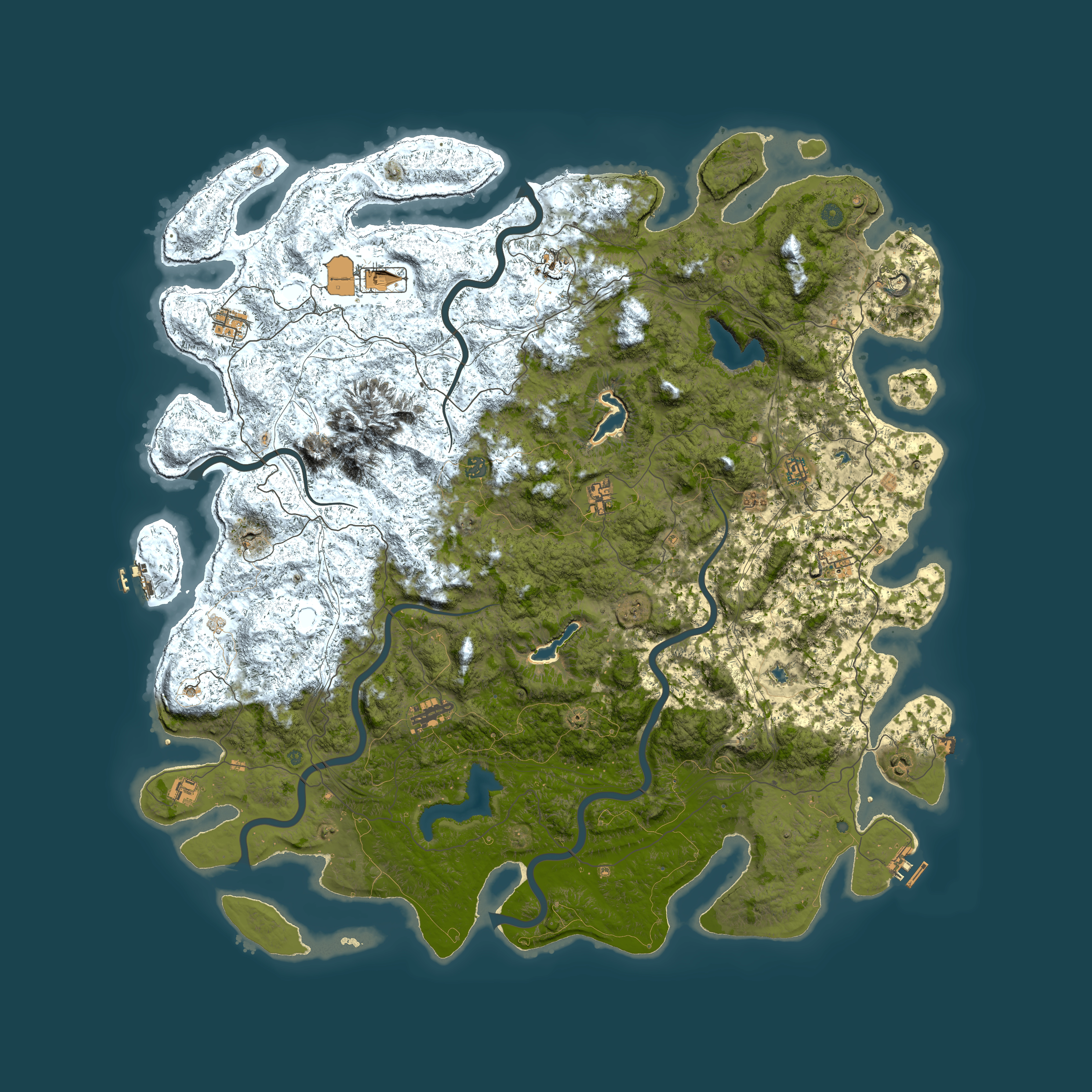 Full top-down render of Rust map seed 386907181, 5900x5900m