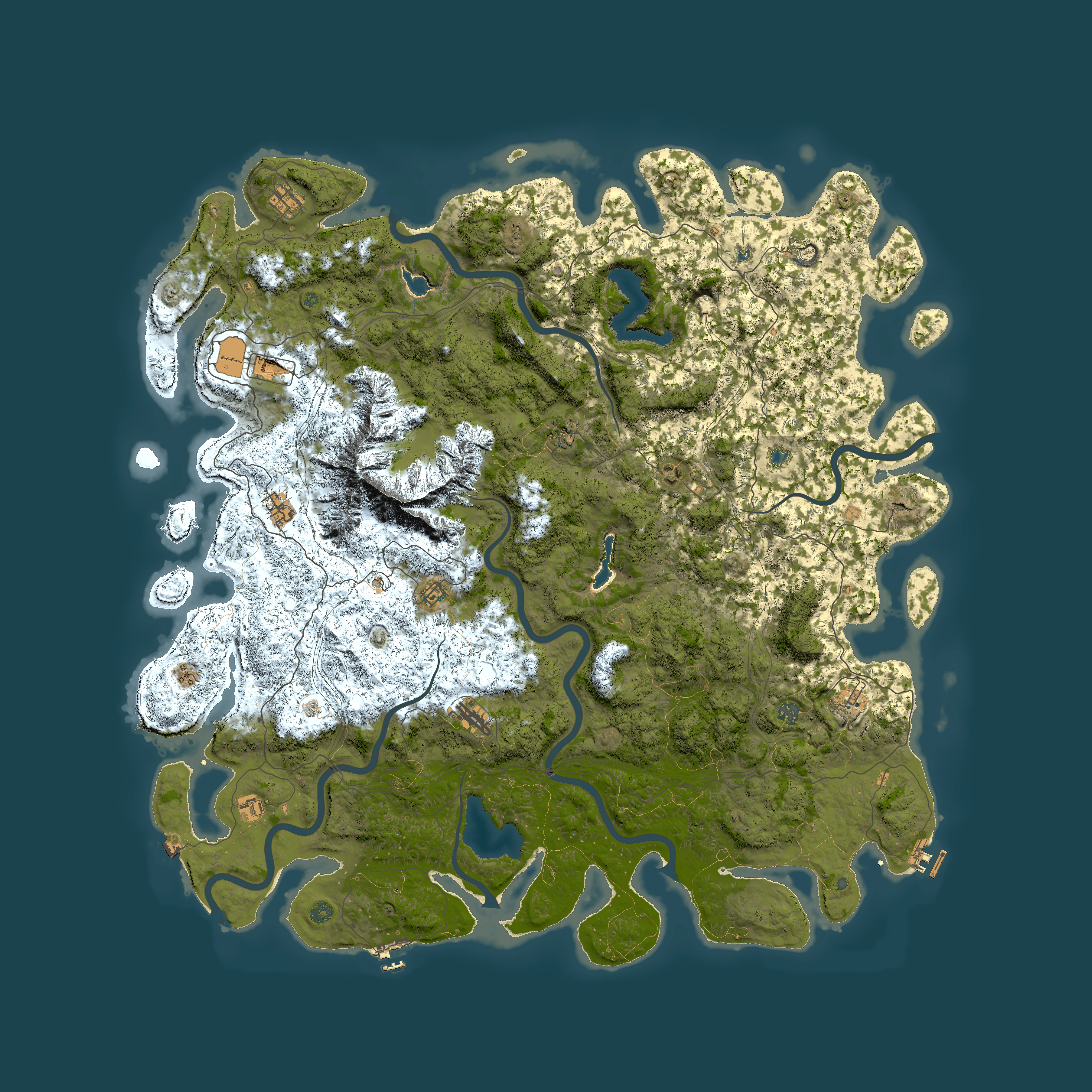 Full top-down render of Rust map seed 1938530885, 6000x6000m