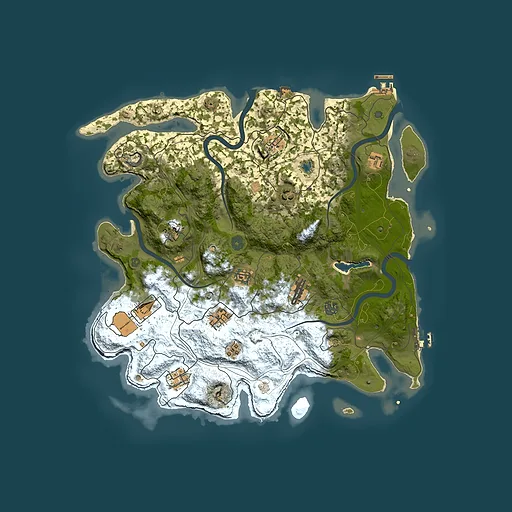 Rust map seed 1807622446, 4250x4250m top-down preview