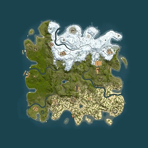 Rust map seed 835605143, 4350x4350m top-down preview