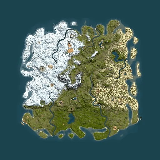 Rust map seed 1583701331, 5950x5950m top-down preview