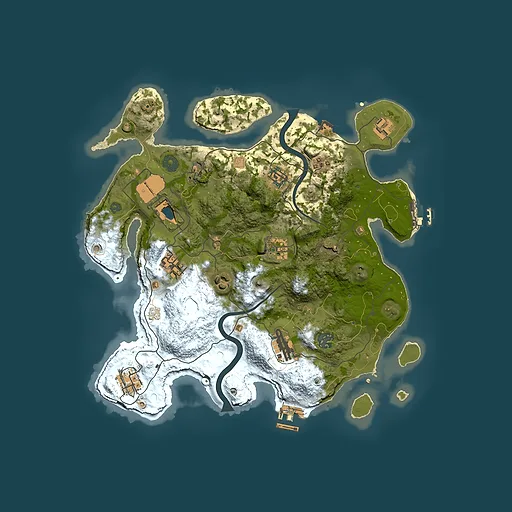 Rust map seed 931849836, 3550x3550m top-down preview