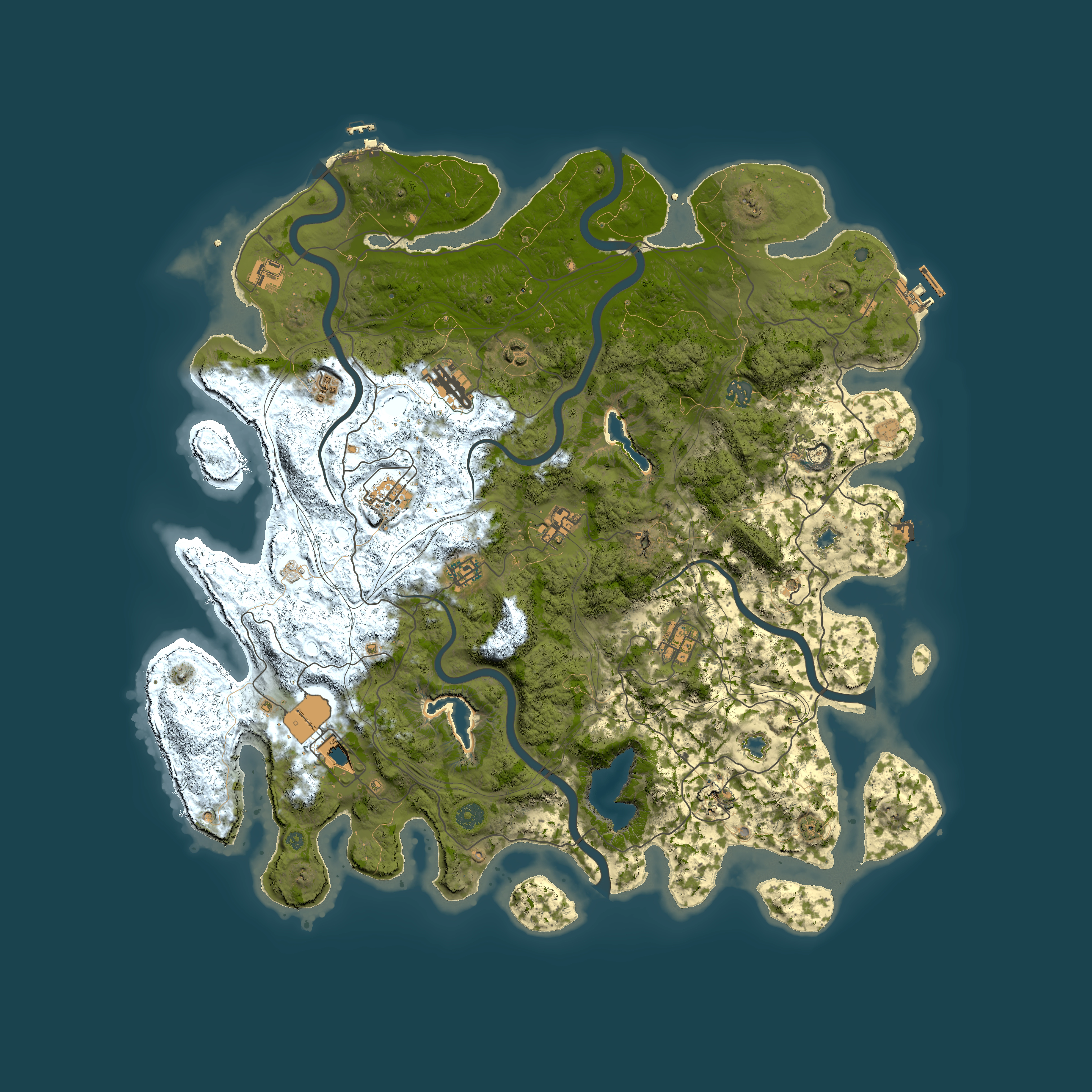 Full top-down render of Rust map seed 1528681907, 4800x4800m
