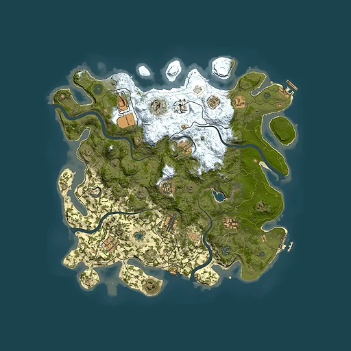 Rust map seed 2109940895, 4050x4050m top-down preview