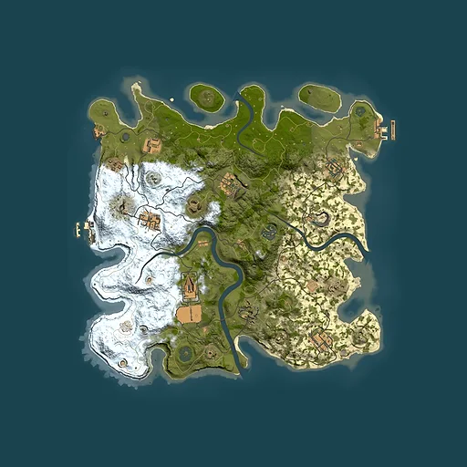 Rust map seed 23165344, 3650x3650m top-down preview
