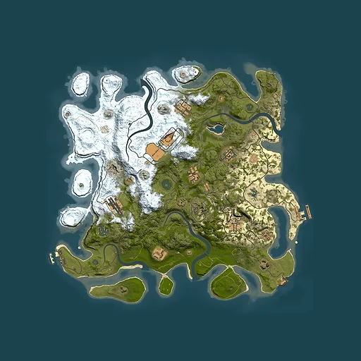 Rust map seed 1561498200, 4000x4000m top-down preview