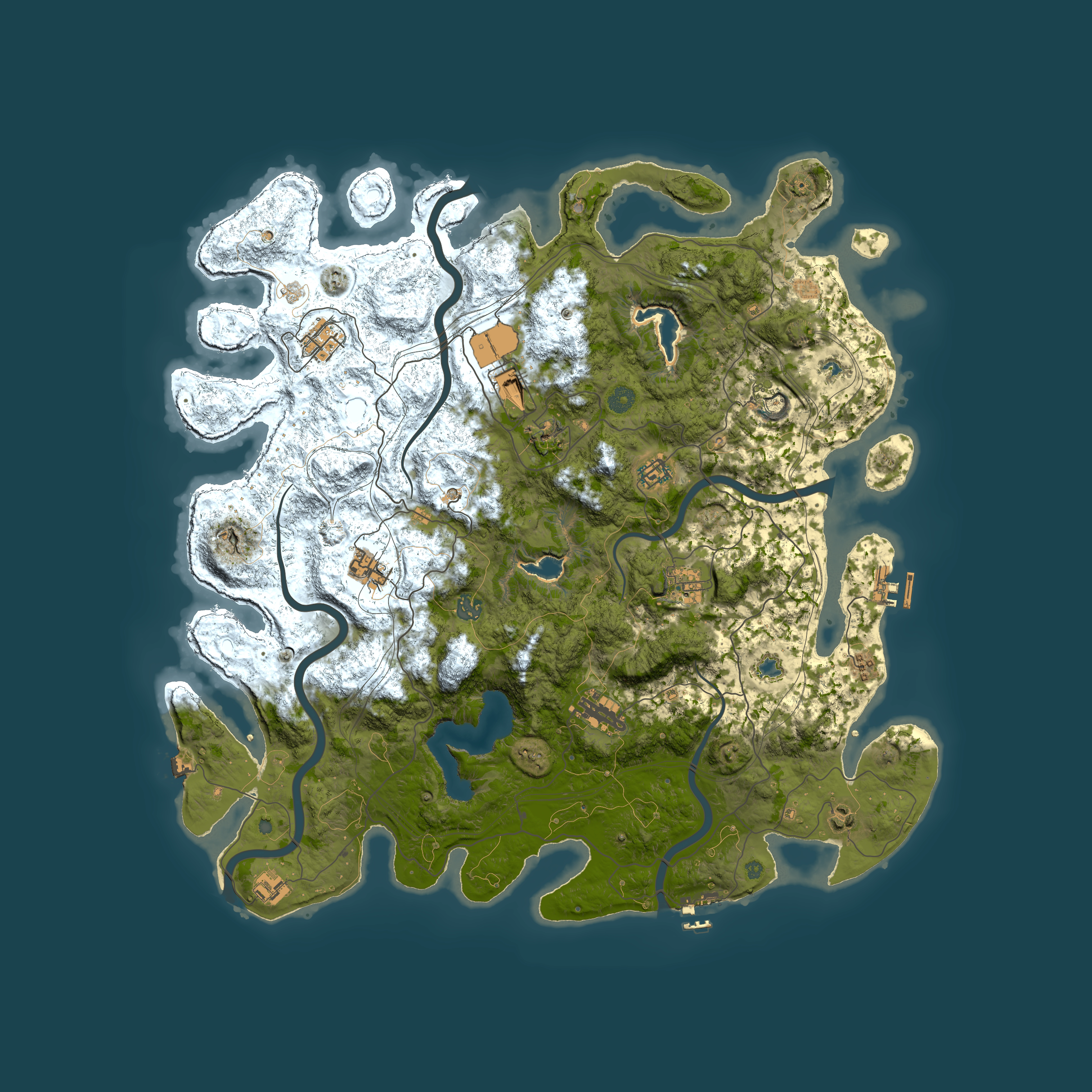 Full top-down render of Rust map seed 1928331874, 4800x4800m