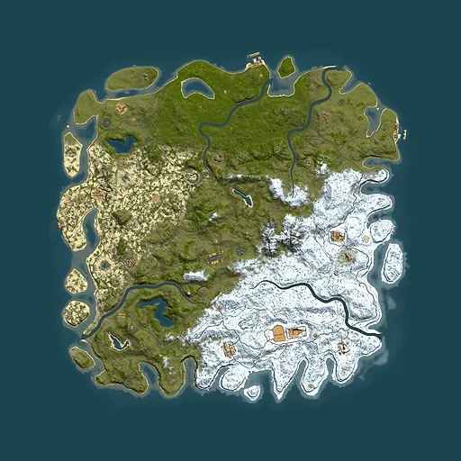 Rust map seed 1879216180, 5950x5950m top-down preview