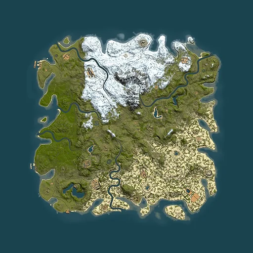 Rust map seed 333221620, 5900x5900m top-down preview