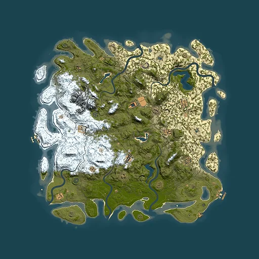 Rust map seed 369373041, 5450x5450m top-down preview
