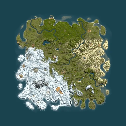 Rust map seed 1060739057, 5900x5900m top-down preview