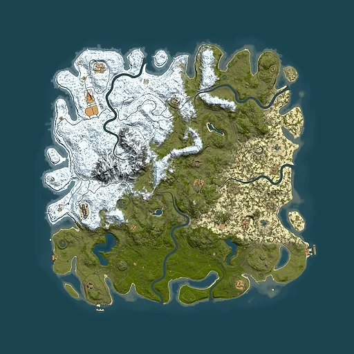 Rust map seed 795157459, 5850x5850m top-down preview