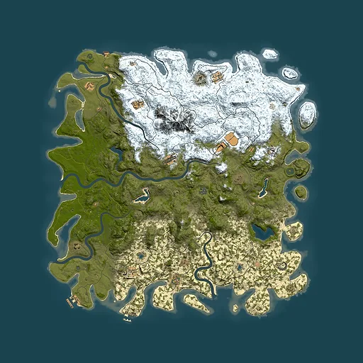 Rust map seed 1714261014, 5700x5700m top-down preview