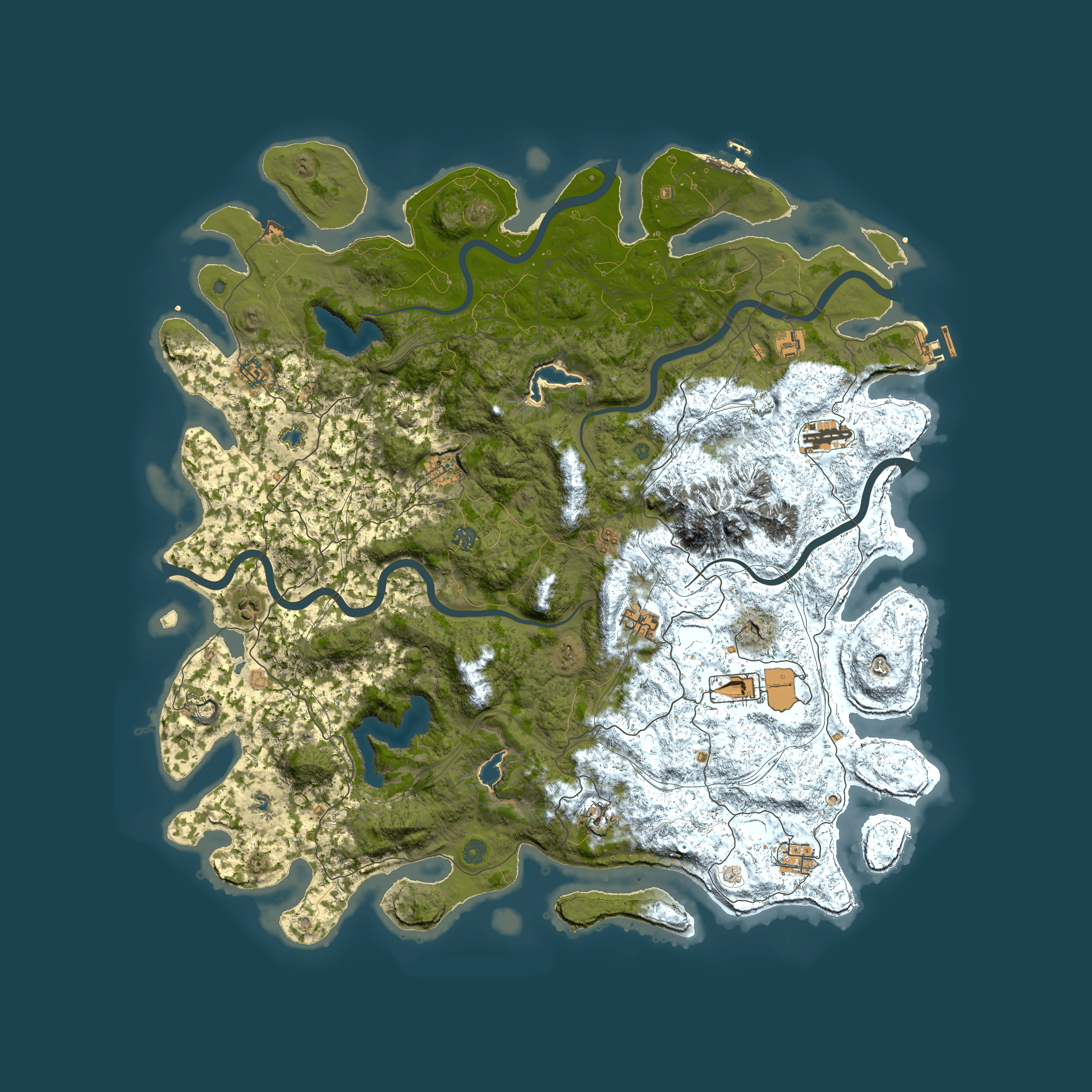 Full top-down render of Rust map seed 1637716326, 5400x5400m