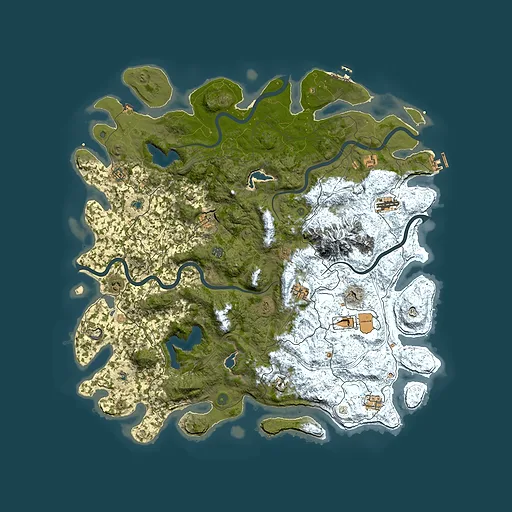 Rust map seed 1637716326, 5400x5400m top-down preview