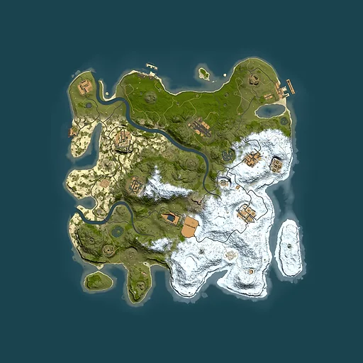 Rust map seed 1051651962, 3600x3600m top-down preview