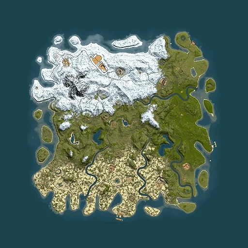 Rust map seed 1131693302, 5700x5700m top-down preview