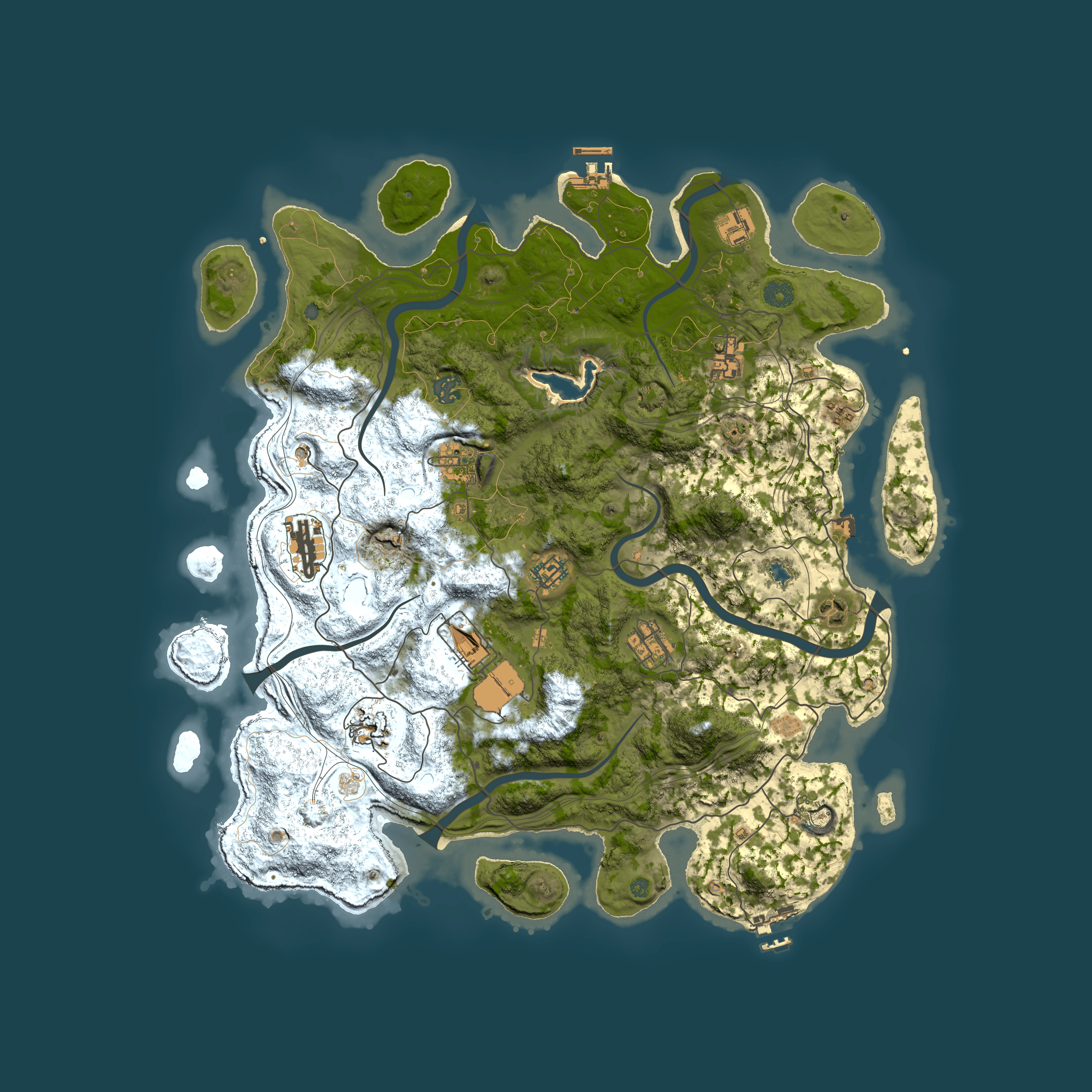 Full top-down render of Rust map seed 1635525529, 4400x4400m