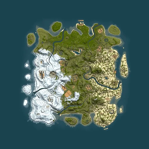 Rust map seed 1635525529, 4400x4400m top-down preview