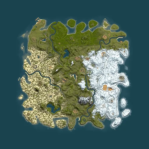 Rust map seed 1135368635, 5700x5700m top-down preview