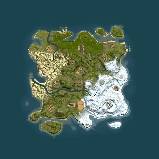 Rust map seed 2111342760, 3600x3600m top-down preview
