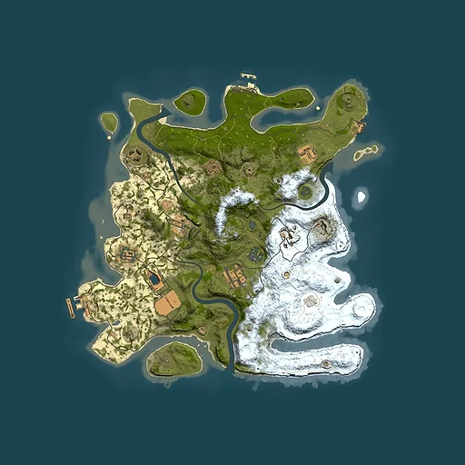 Rust map seed 1336608790, 3550x3550m top-down preview