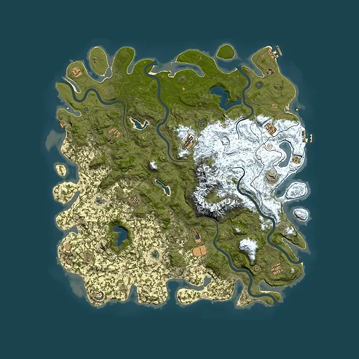 Rust map seed 565838260, 5500x5500m top-down preview