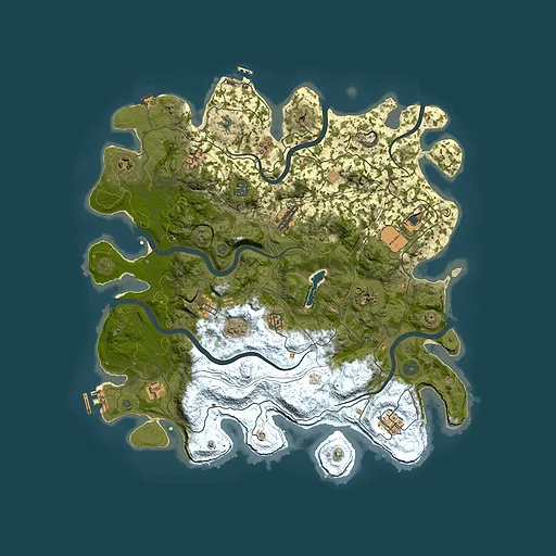 Rust map seed 2017382760, 4250x4250m top-down preview
