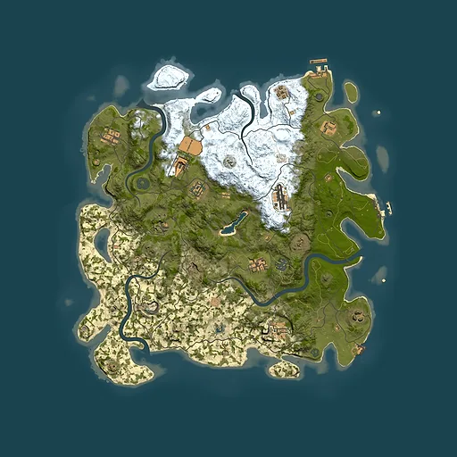 Rust map seed 952197255, 4200x4200m top-down preview