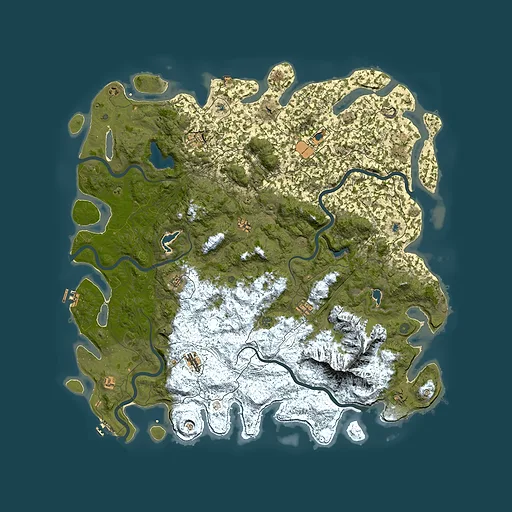 Rust map seed 272739695, 6000x6000m top-down preview