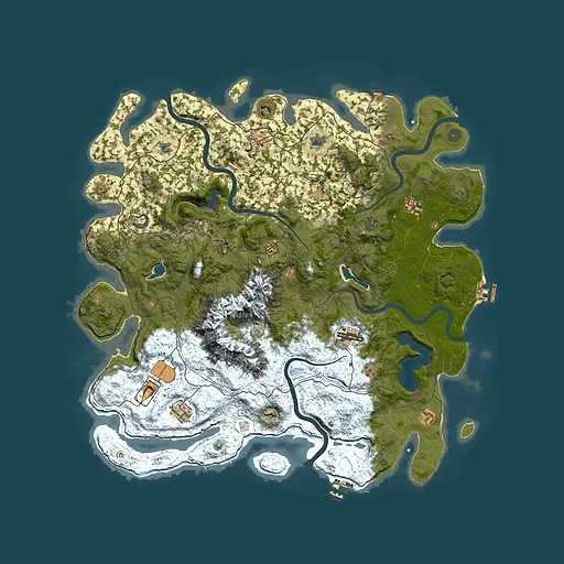 Rust map seed 1710335307, 5000x5000m top-down preview