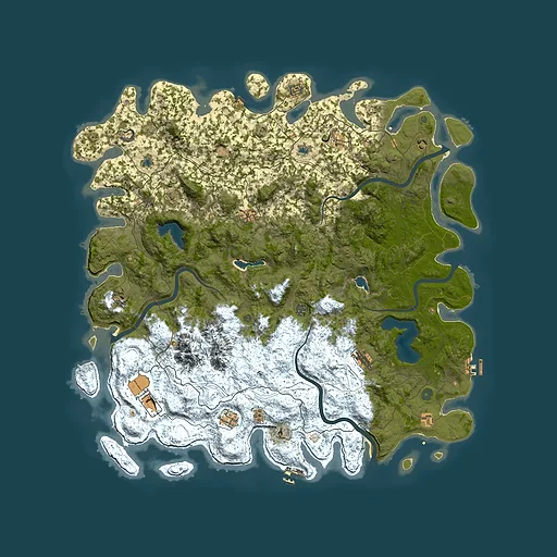 Rust map seed 2107083208, 5600x5600m top-down preview