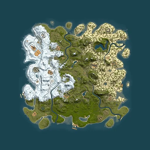 Rust map seed 429538558, 4950x4950m top-down preview