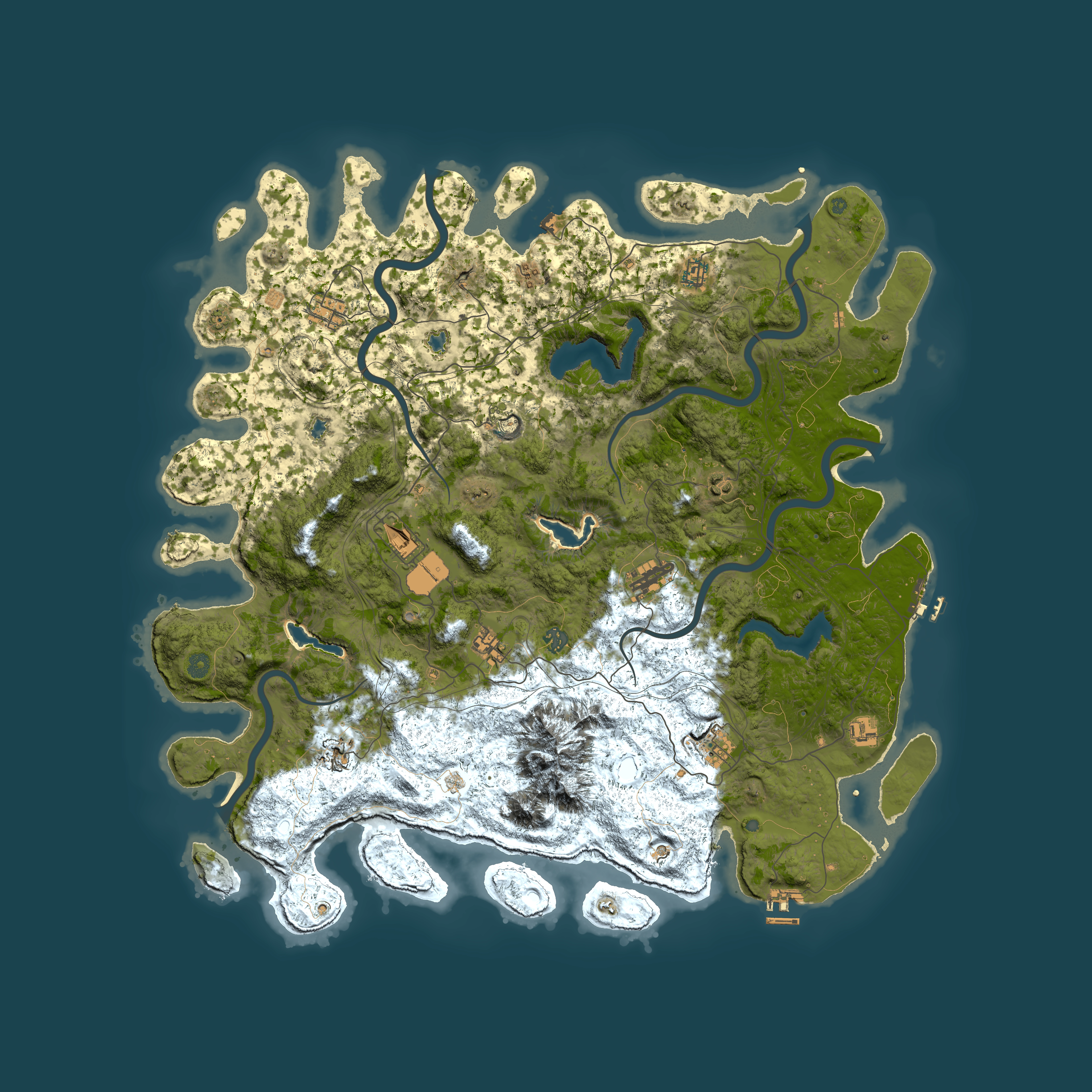 Full top-down render of Rust map seed 1757809676, 5300x5300m