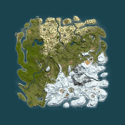 Rust map seed 1061970906, 5500x5500m top-down preview