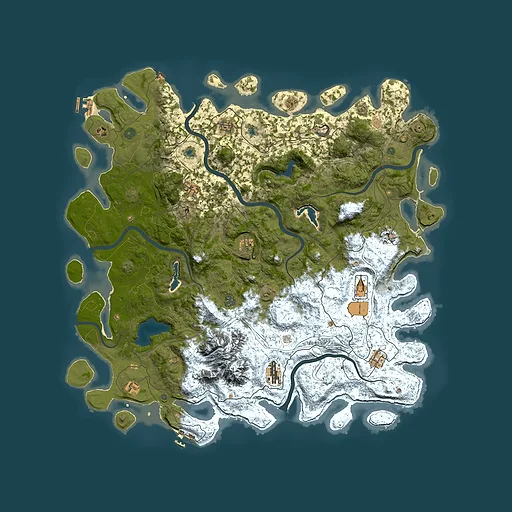 Rust map seed 2097504101, 5350x5350m top-down preview