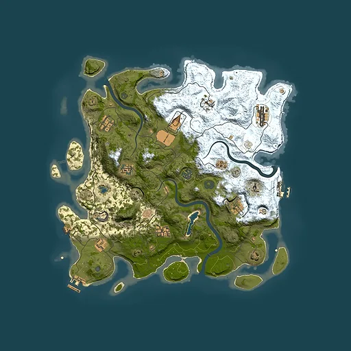 Rust map seed 1524561999, 4000x4000m top-down preview
