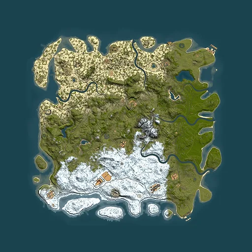 Rust map seed 1426667591, 5700x5700m top-down preview