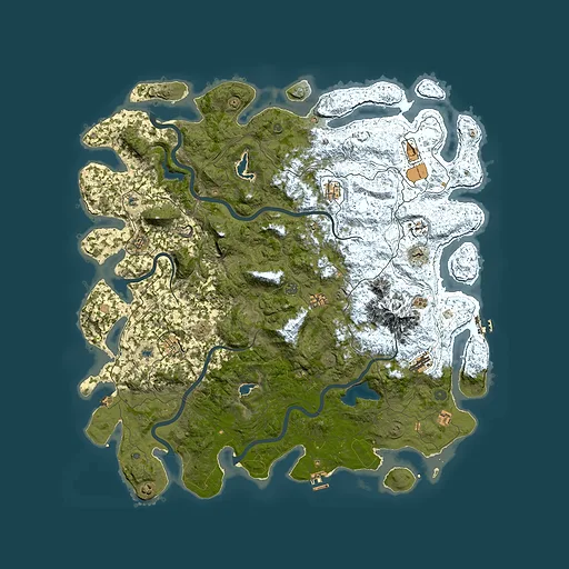 Rust map seed 1287953120, 5700x5700m top-down preview
