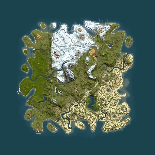 Rust map seed 1153749477, 5050x5050m top-down preview