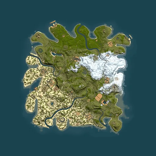 Rust map seed 434899016, 4150x4150m top-down preview