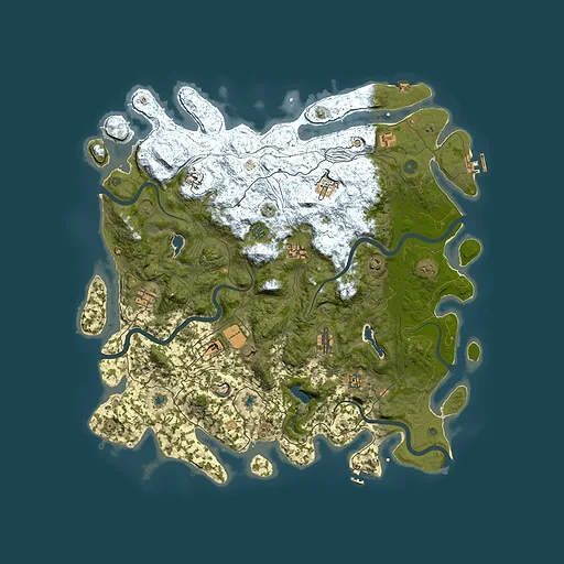 Rust map seed 61362808, 4900x4900m top-down preview