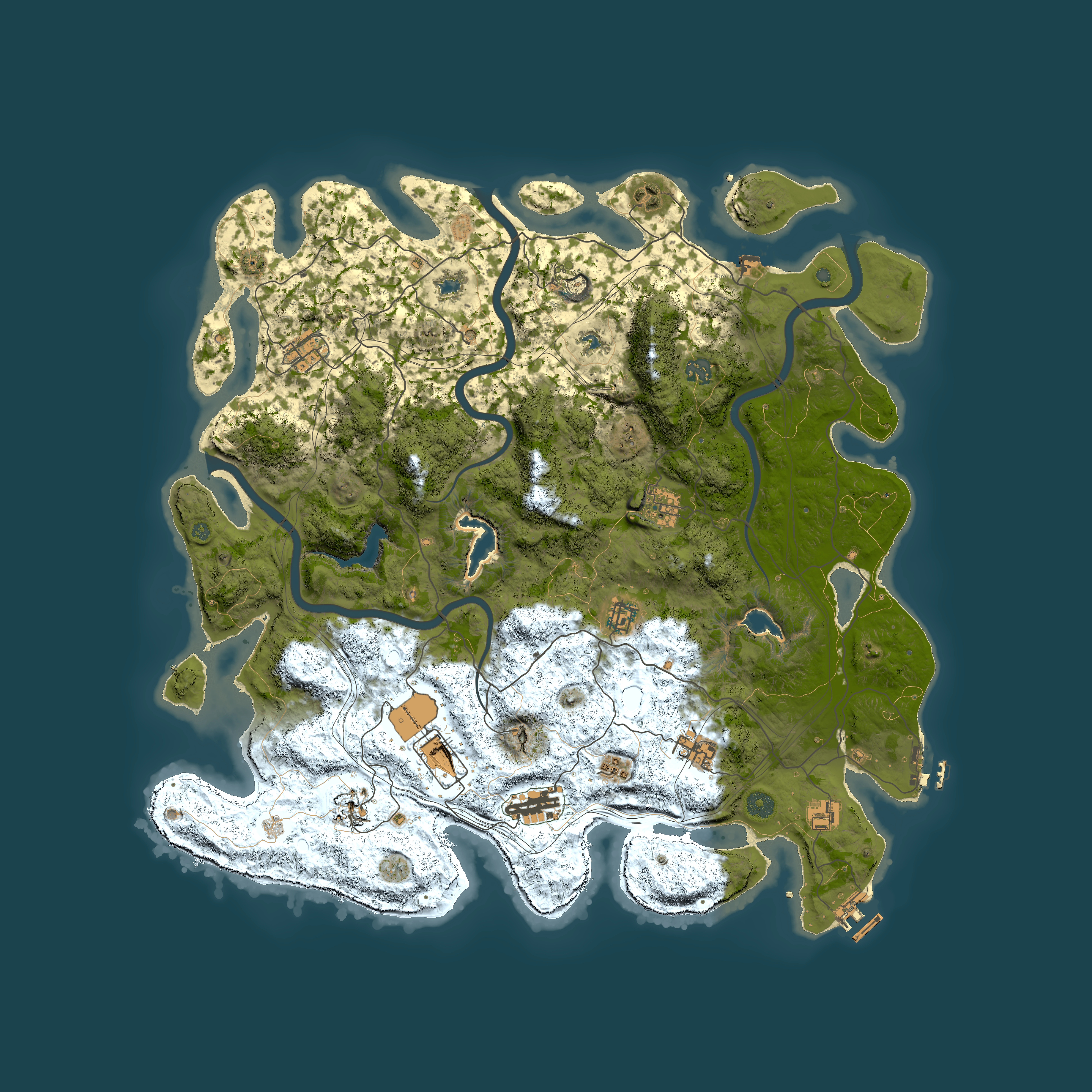 Full top-down render of Rust map seed 1803461440, 4750x4750m