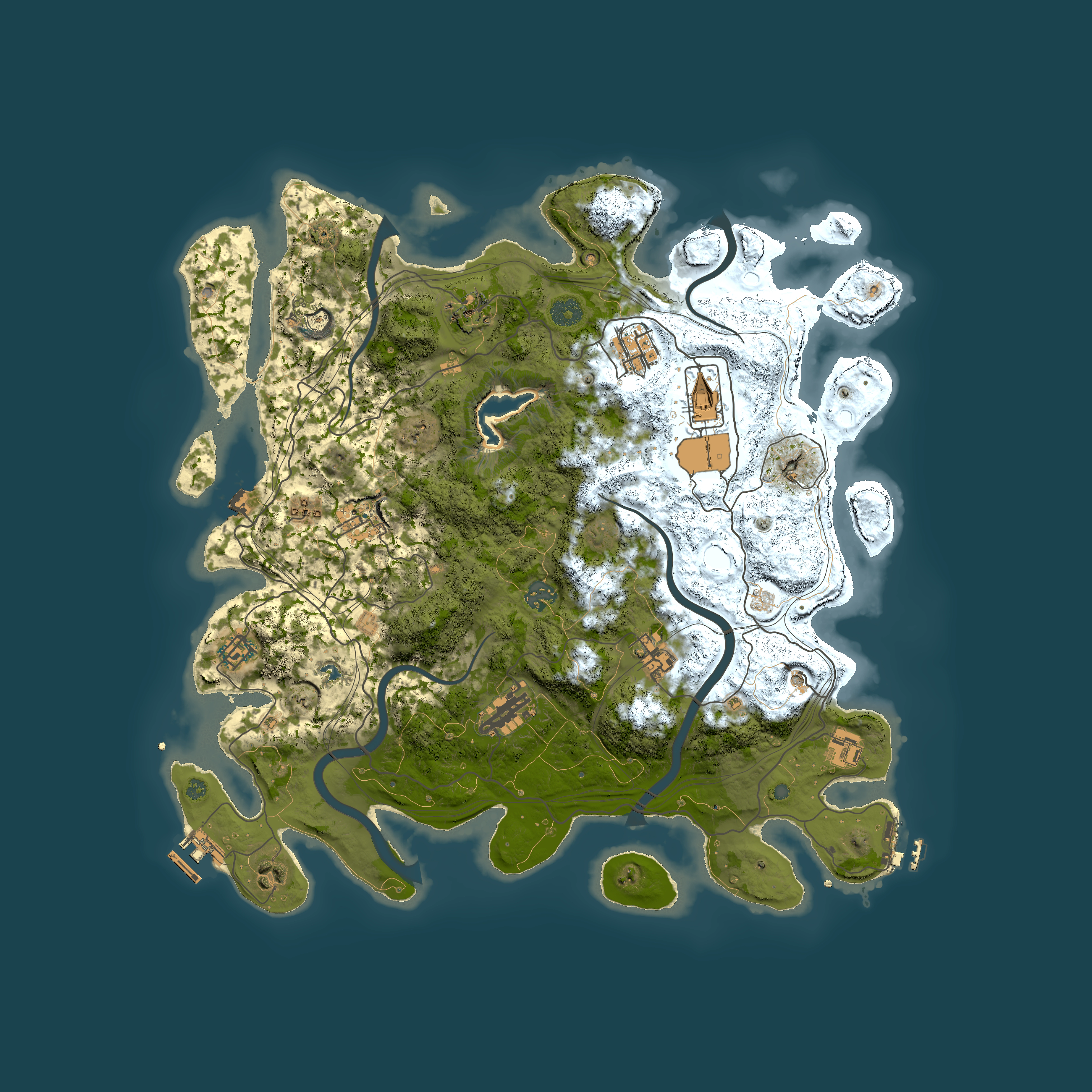 Full top-down render of Rust map seed 88241918, 4250x4250m
