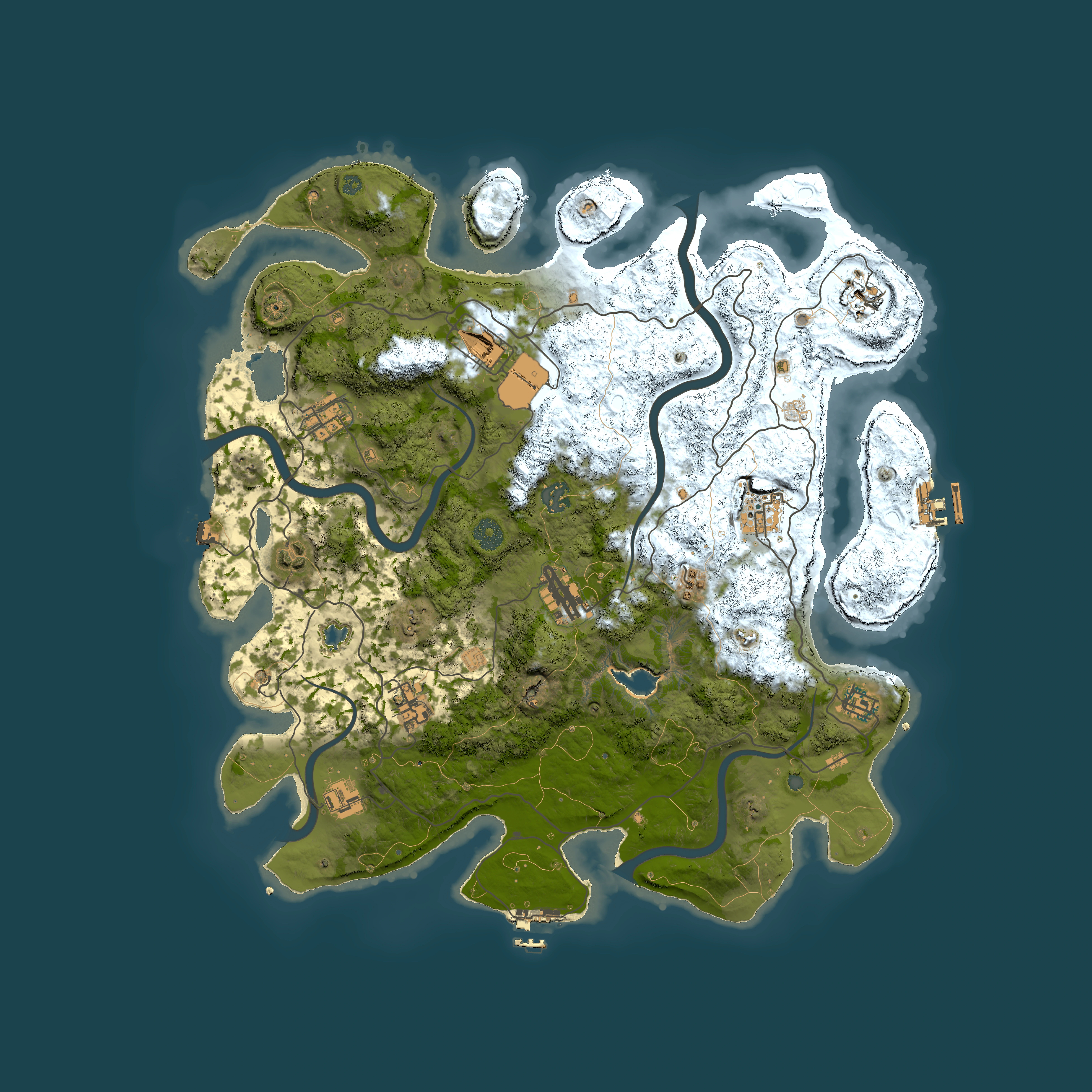 Full top-down render of Rust map seed 103624352, 4200x4200m