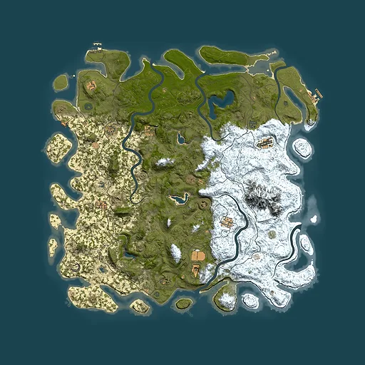 Rust map seed 1294725616, 5600x5600m top-down preview