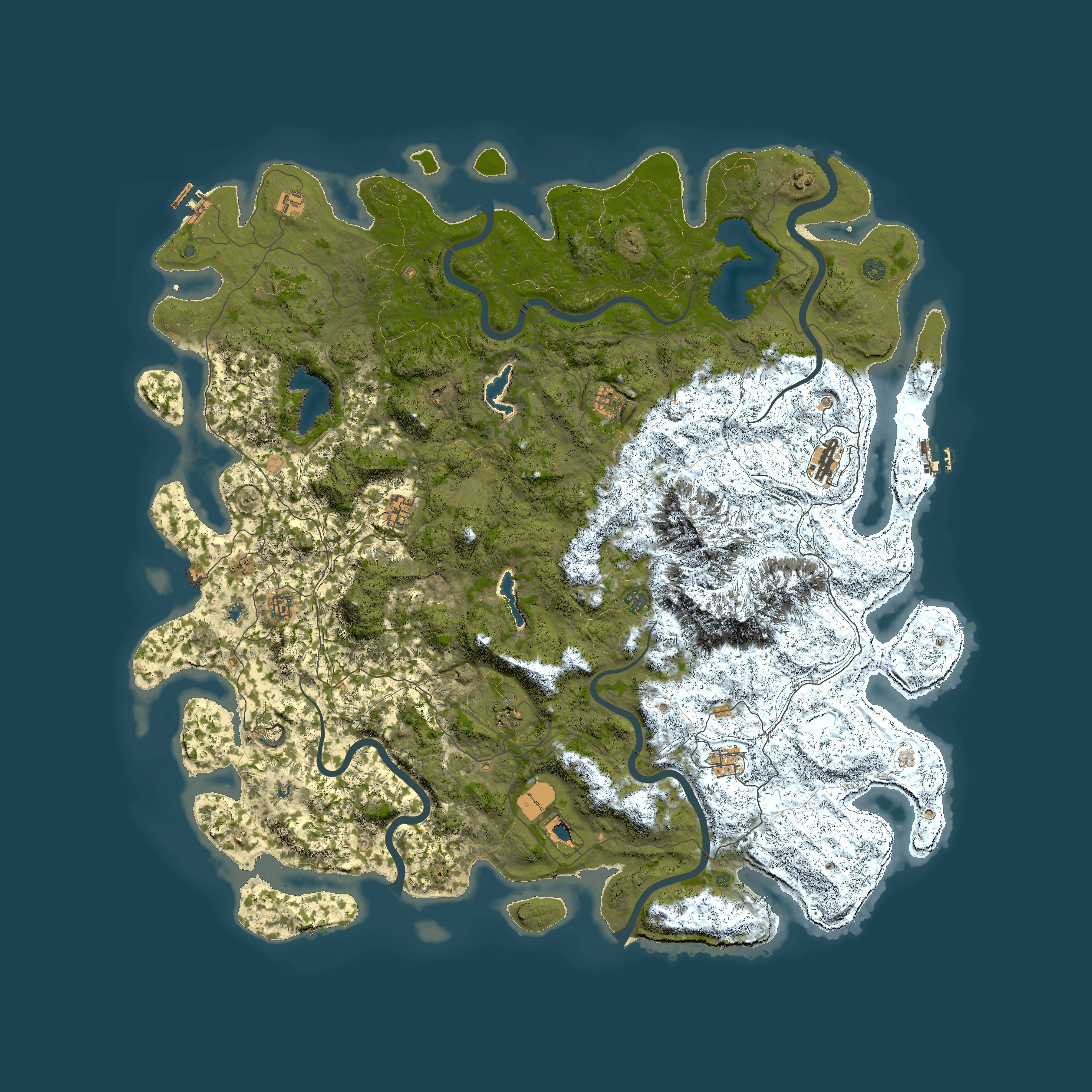 Full top-down render of Rust map seed 353055668, 5950x5950m